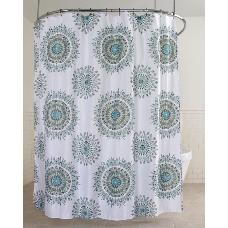 Rideau de douche simple en tissu Scribner