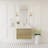 30" Floating Bathroom Vanity Modern Wall-Mounted Single Vanity with Integrated Resin Top, 2 Soft Close Drawers, Full Assembly-115664286-115664282