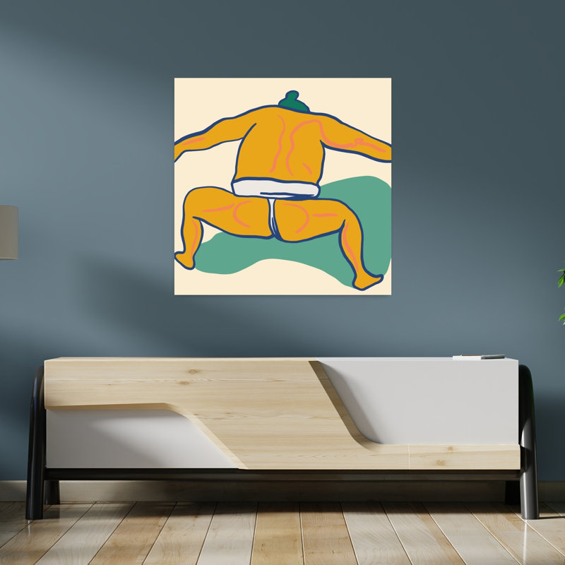 Impression d'art mural contemporain japonais, H 36 po x l 36 po