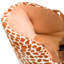 Chaise berçante en peluche girafe