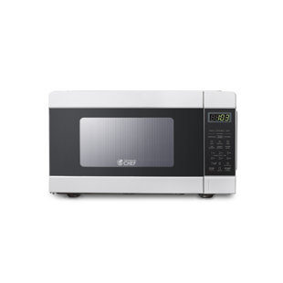 Four à micro-ondes à bouton-poussoir de 0,9 pi cu avec 10 niveaux de puissance