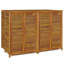 Boîte de rangement en bois d'acacia résistant à l'eau en brun