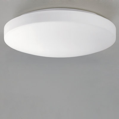 Moon Glass LED Flush Mount