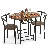 3-Piece Patio Bistro Dining Set