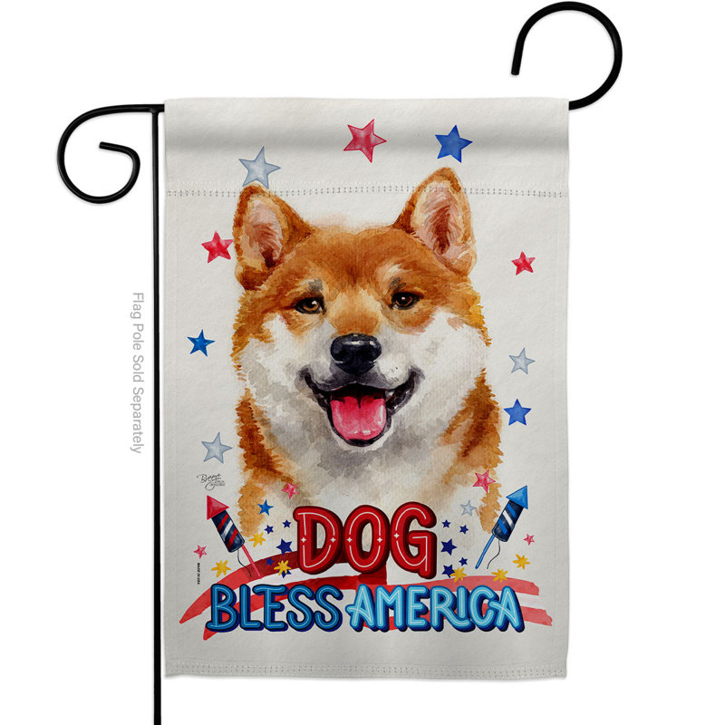 Drapeau de jardin à 2 côtés en polyester 18 x 13 po