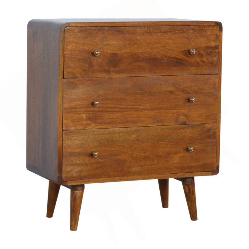 Commode courbée courbée, Châtaigne