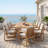 8 - Person  Outdoor Dining Set With Umbrella Hole-1799668394