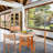 Marvin Round Glass Top Solid Wood Base Dining Table