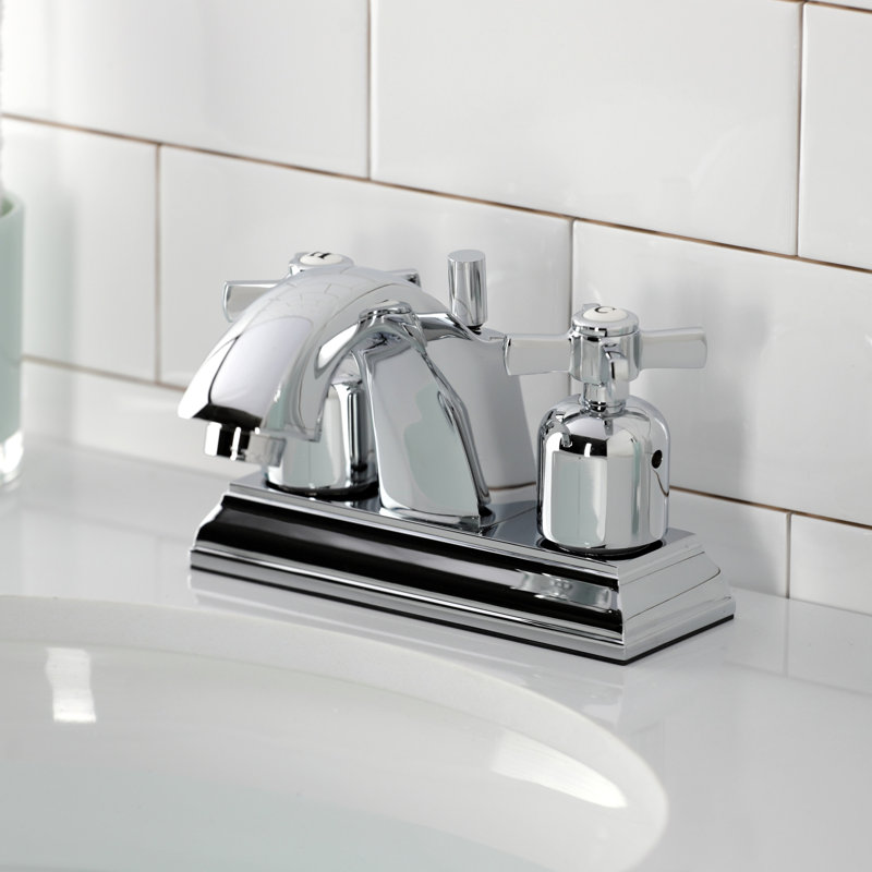 Robinet pour salle de bain avec ensemble de drain central à Millennium, Chrome poli