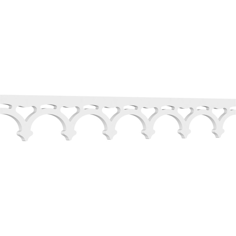 Garniture de sol en PVC de qualité architecturale H 6 po x P 5/8 po x L 48 po Stanley, H 6 po x L 48 po x P 0,63 po