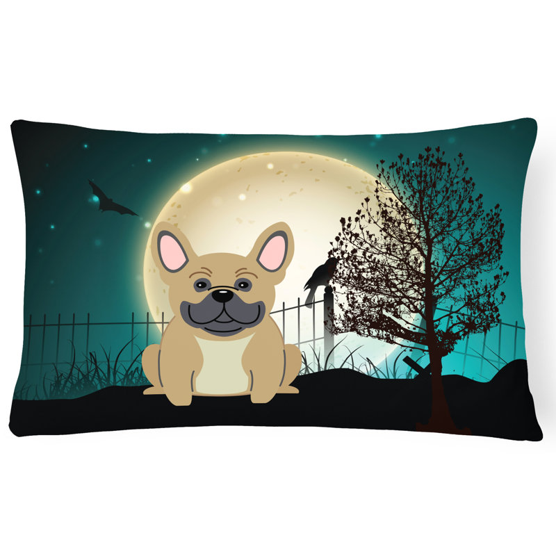 Coussin lombaire intérieur / extérieur Halloween, Crème