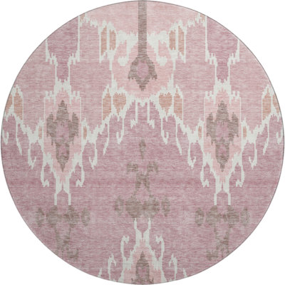 Premium Machine Washable Prisco Blush Rug