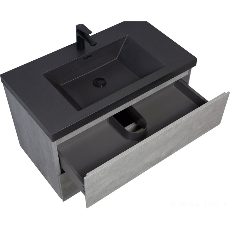 Rangement de salle de bain Saîten, H 22,52 po x l 35,45 po x P 19,71 po