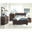 Villeparisis Dark Cocoa Eastern King Panel Bed