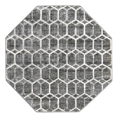 Tapis gris / ivoire Jabrayah