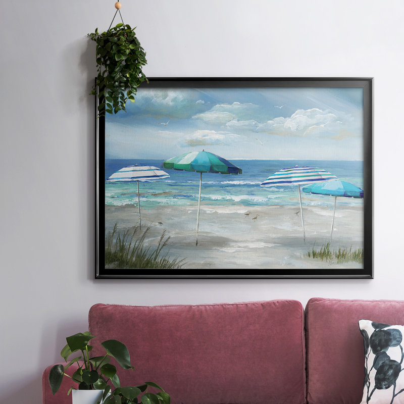 Oceanside, reproduction d'art sur toile, Noir, H 30 po x l 44 po x P 1,5 po