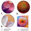 «Dahlia II», art mural rose et orange vif-743795169-743795170