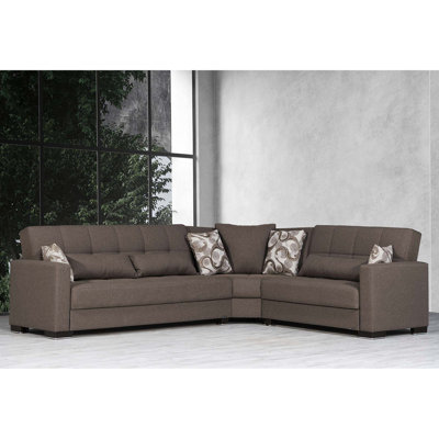 Canapé-lit modulaire convertible avec rangement Nadler