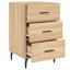 Mehrudin 40cm W Iron Bedside Table-1644452412