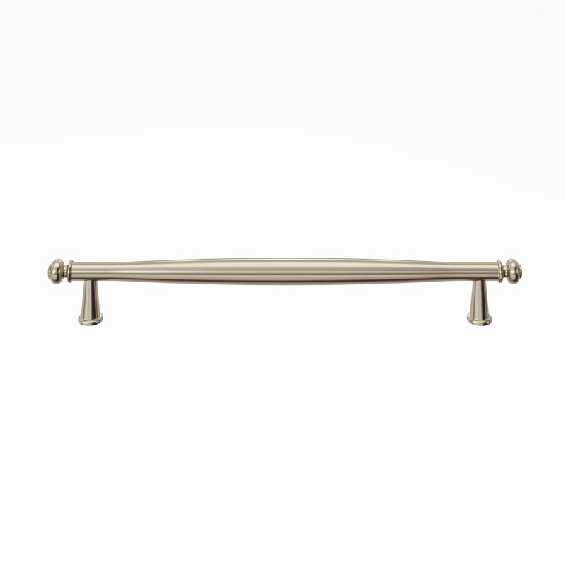 Coddington Bar Pull, Polished Nickel, 8 13/16" Center To Center