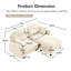 Canapé modulaire Elmsforde avec tissu chenille et dossier capitonné-122808540-117093400