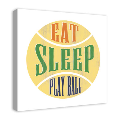 « manger sleep play », art sur toile Streep