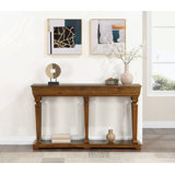 Garrison Oak Finish Console Table