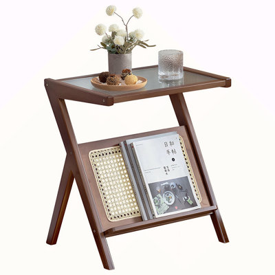 Rattan Small Coffee Table with Storage