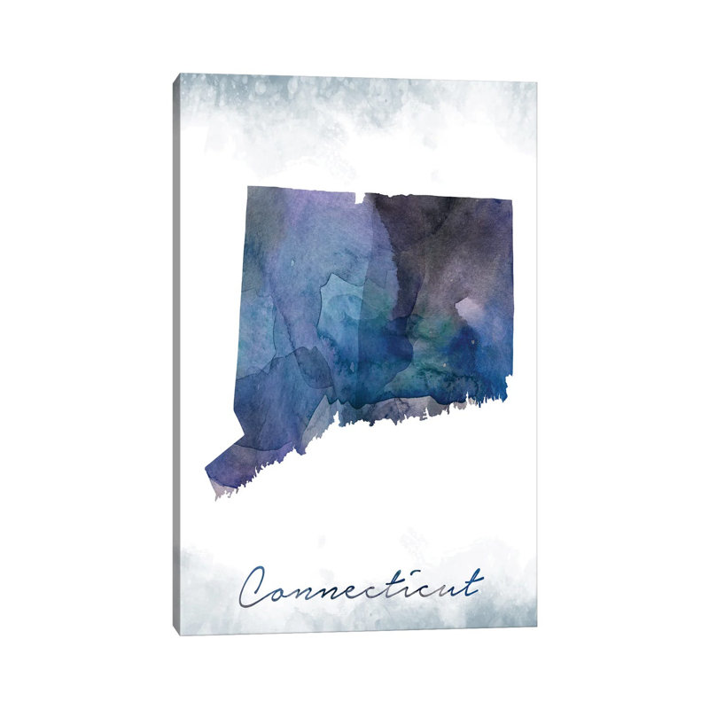 Connecticut State Bluish - Wrapped Canvas Print, 101.6cm H x 66.04cm W