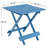 Folding Square Table Patio Outdoor solid wood Table for Backyard, Balcony, Portable Design Space-Saving-778545868