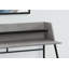 Computer Desk, Home Office, Laptop, Storage Shelves, Work, Black Metal, Contemporary, Modern