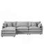 Modular Sectional Sofa With Movable Ottoman, DIY Configurable L-Shaped Couch For Living Room, Cloud-Like Comfort And Chenille Upholstery.-804629057-804629086
