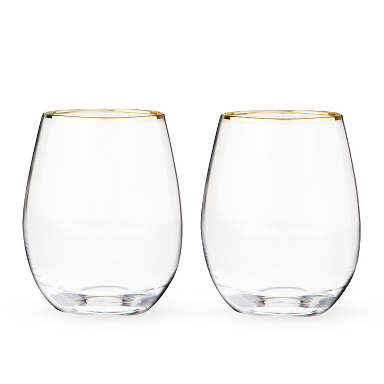 Twine Seaside 2 - Piece 16oz. Glass Whiskey Glass Glassware Set
