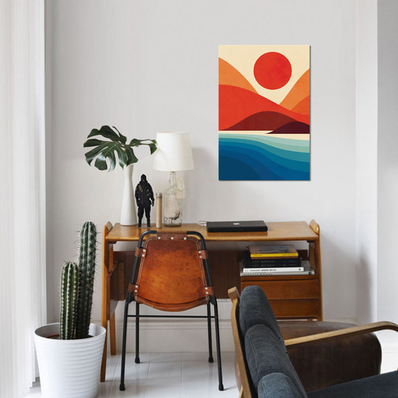 Bord de mer - impression sur toile tendue, H 60 po x l 40 po x P 1,5 po