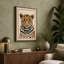 Leopard's Steady Gaze Modern - Wrapped Canvas-259970477-259970468
