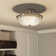 Baderbräu Glass Semi Flush Mount