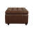 23.5" W Square Faux Leather Ottoman With Storage Puff with Casters-1613154858
