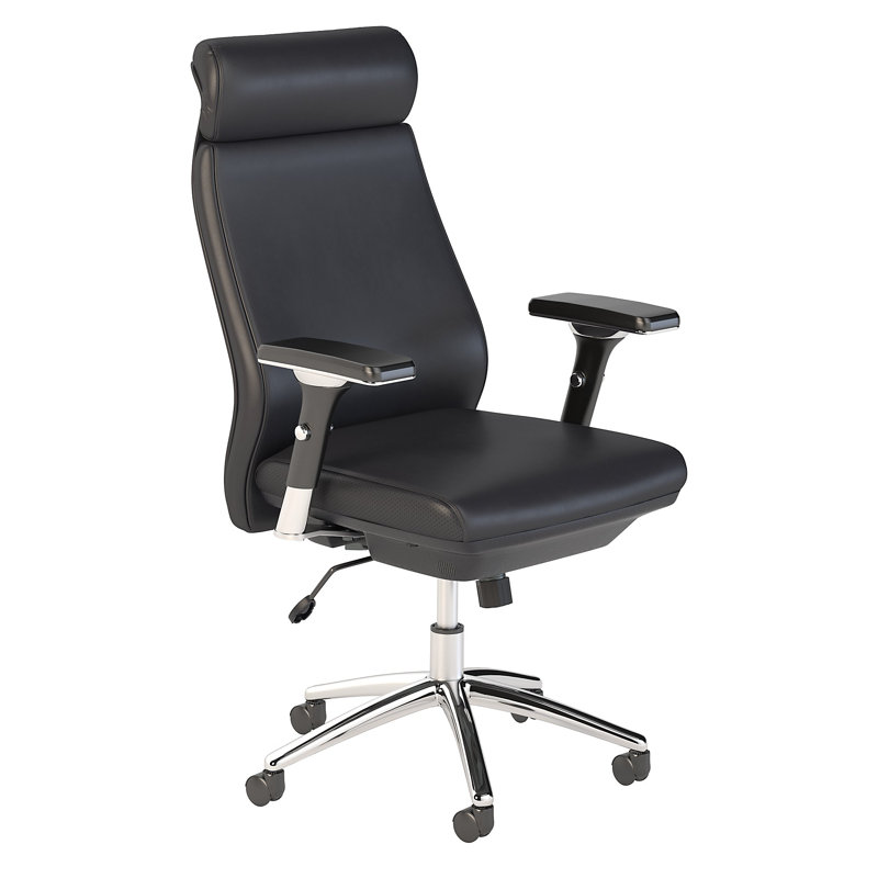 The Twillery Co. Executive Chair with Headrest, Black
