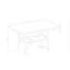 Table de bar Marcello Brown