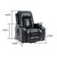Fauteuil inclinable électrique avec base relevable et fonction de massage chauffant-2106598118