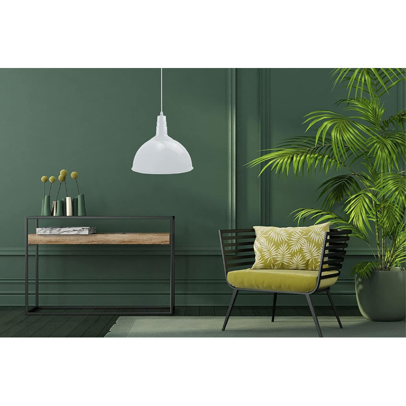 1 - Light Single Pendant, White