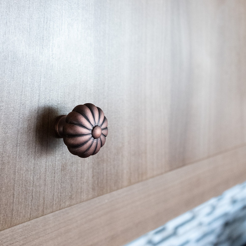 CK Series Knob, Distressed Copper, Small