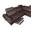 Genuine Leather Reclining Corner Sofa with Adjustable Headrests and Adjustable Armrest and Storage-449599721-449599714