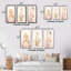 «Gentle Harmony Circular Geometric Vintage Pink», 3 pièces sur toile-1638046839-1638046832