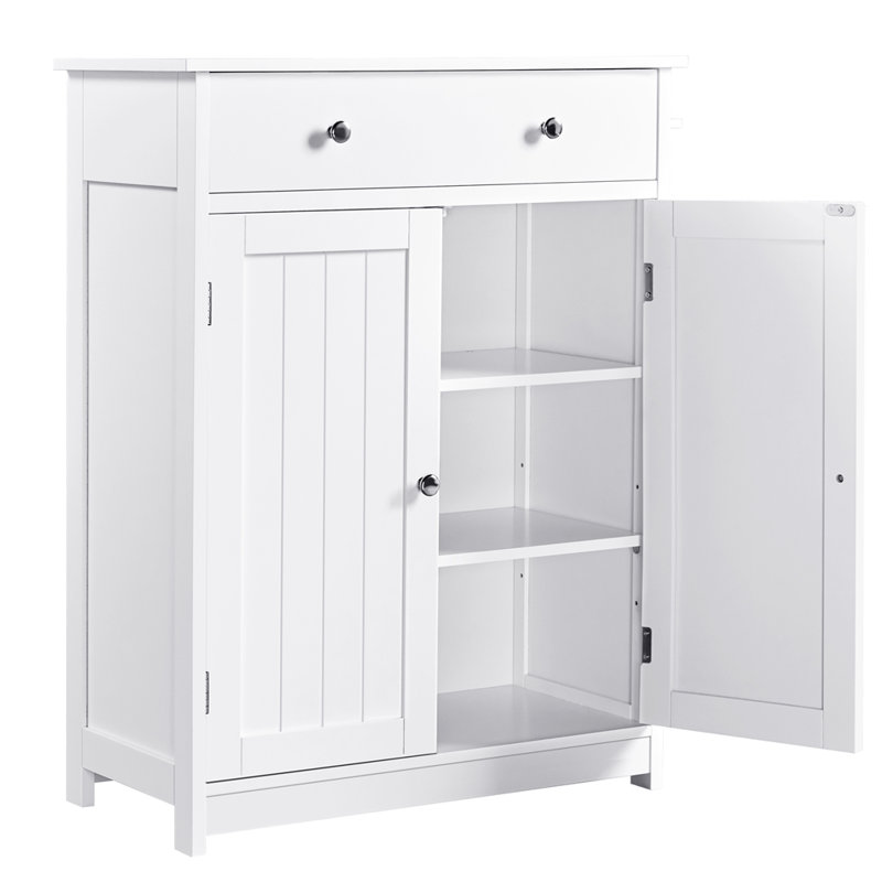Calidia 2 Door Bathroom Storage with Adjustable Shelf, White