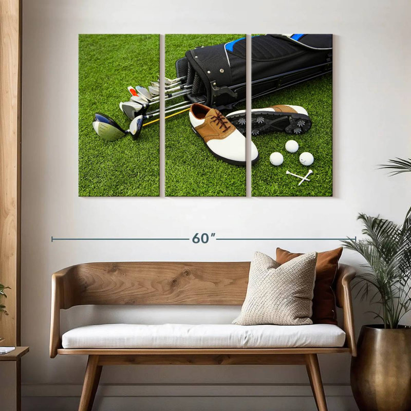 Ensemble de matériel de golf, H 32 po x l 50 po