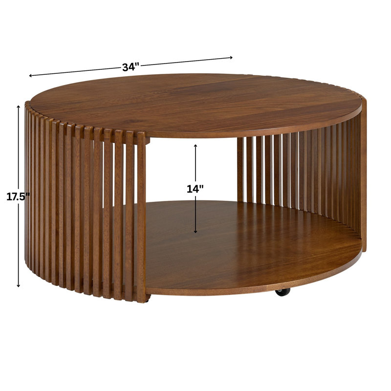 Table basse Estie, Mangue cassonade