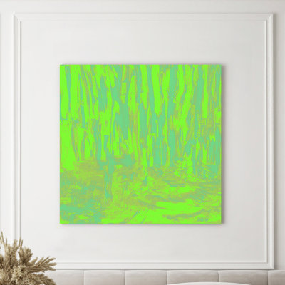Irina Gorbman " Colored Ice In Lime " by Irina Gorbman Painting Print