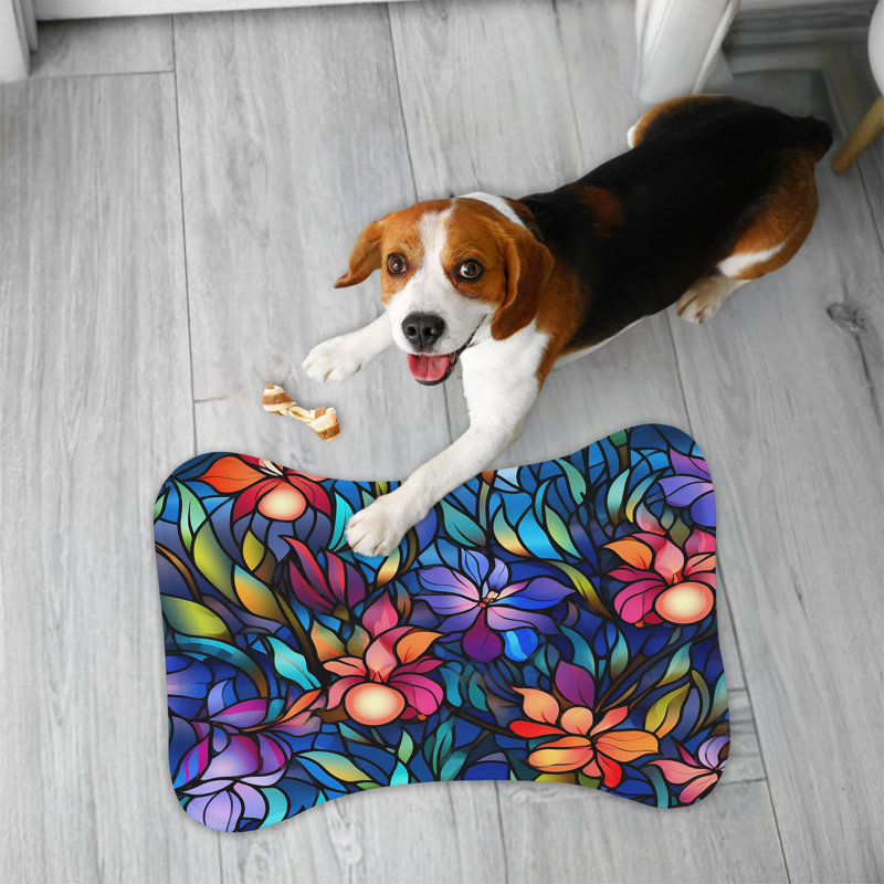 Tapis de jeu en forme d'os en verre - 1 pièce