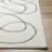 Rectangle Samsa Abstract Hand Tufted Wool Area Rug in Cream/Black-2129919875